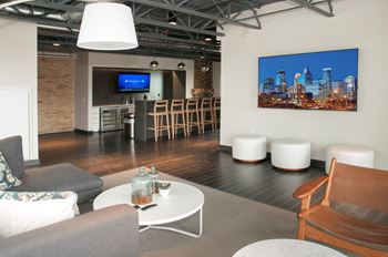 Large Community Room With Kitchen at 700 Central Apartments, Minneapolis, MN
